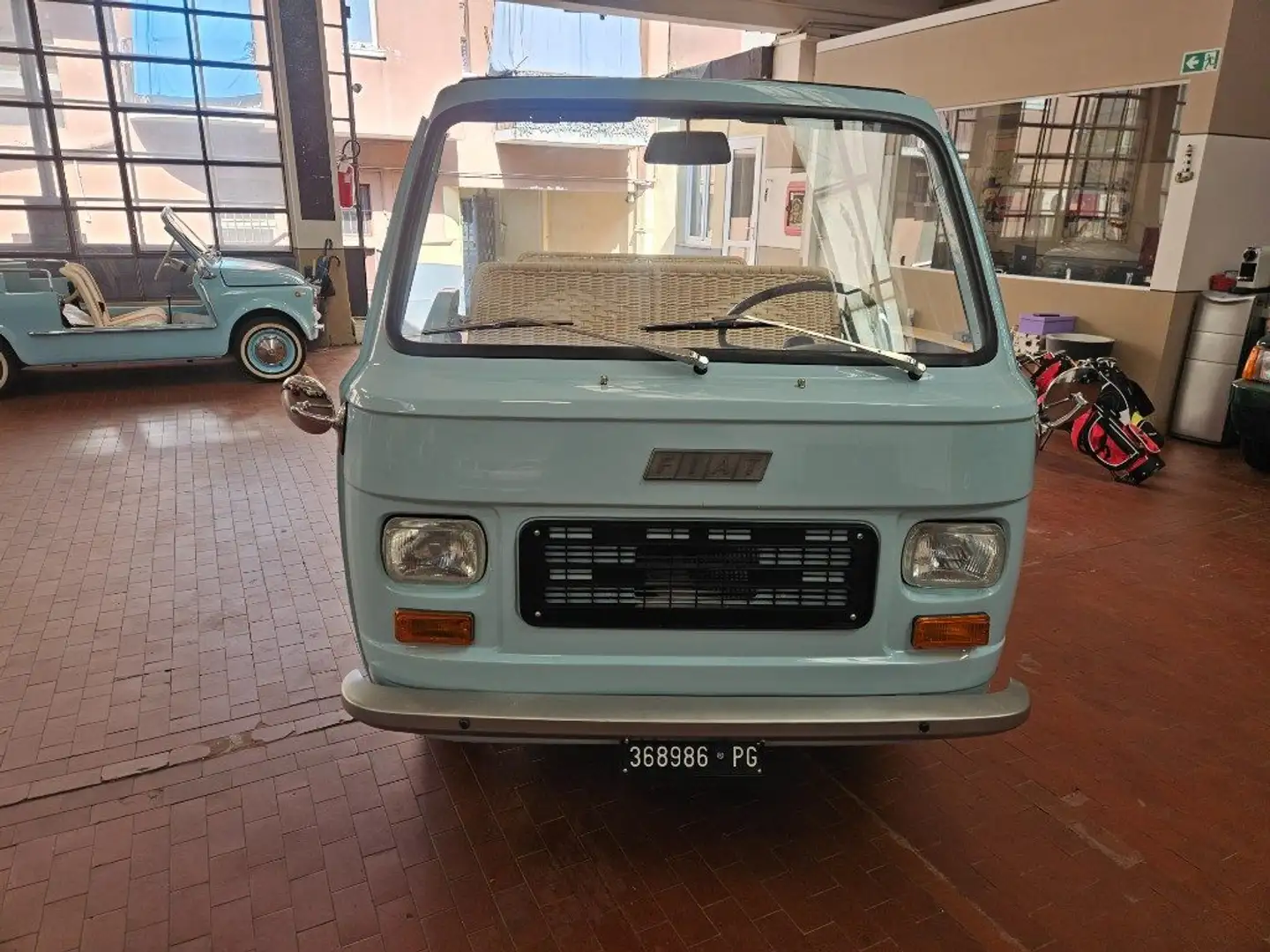 Fiat 900 PULMINO SPIAGGINA JOLLY APERTO Blauw - 2