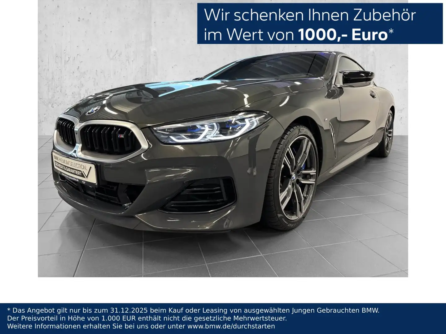 BMW M850 i xDrive Coupé M Sport HUD ACC 360°KAM RFK Grau - 1