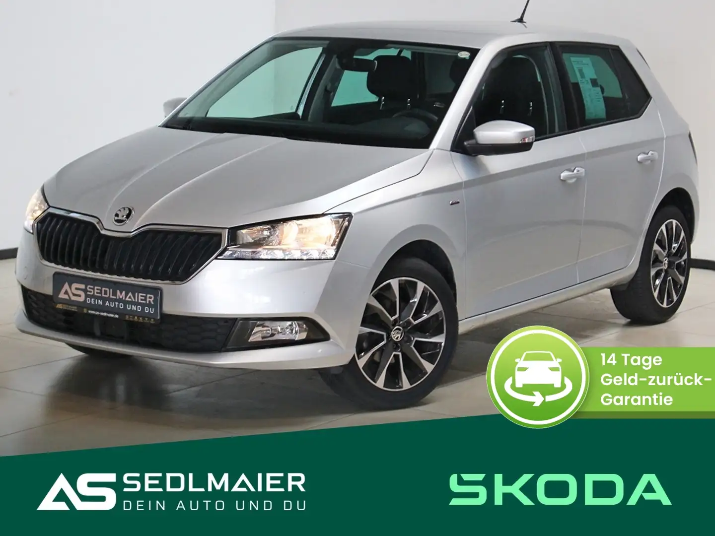 Skoda Fabia 1.0 TSI Drive PDC|ACC|SHZ|CarPlay|KlimaAuto Silber - 1