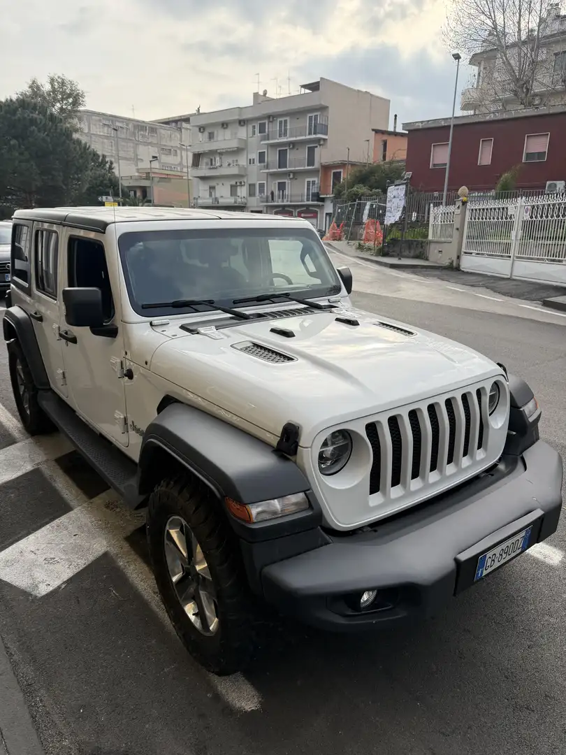 Jeep Wrangler Unlimited 2.2 mjt II Sahara auto Weiß - 1