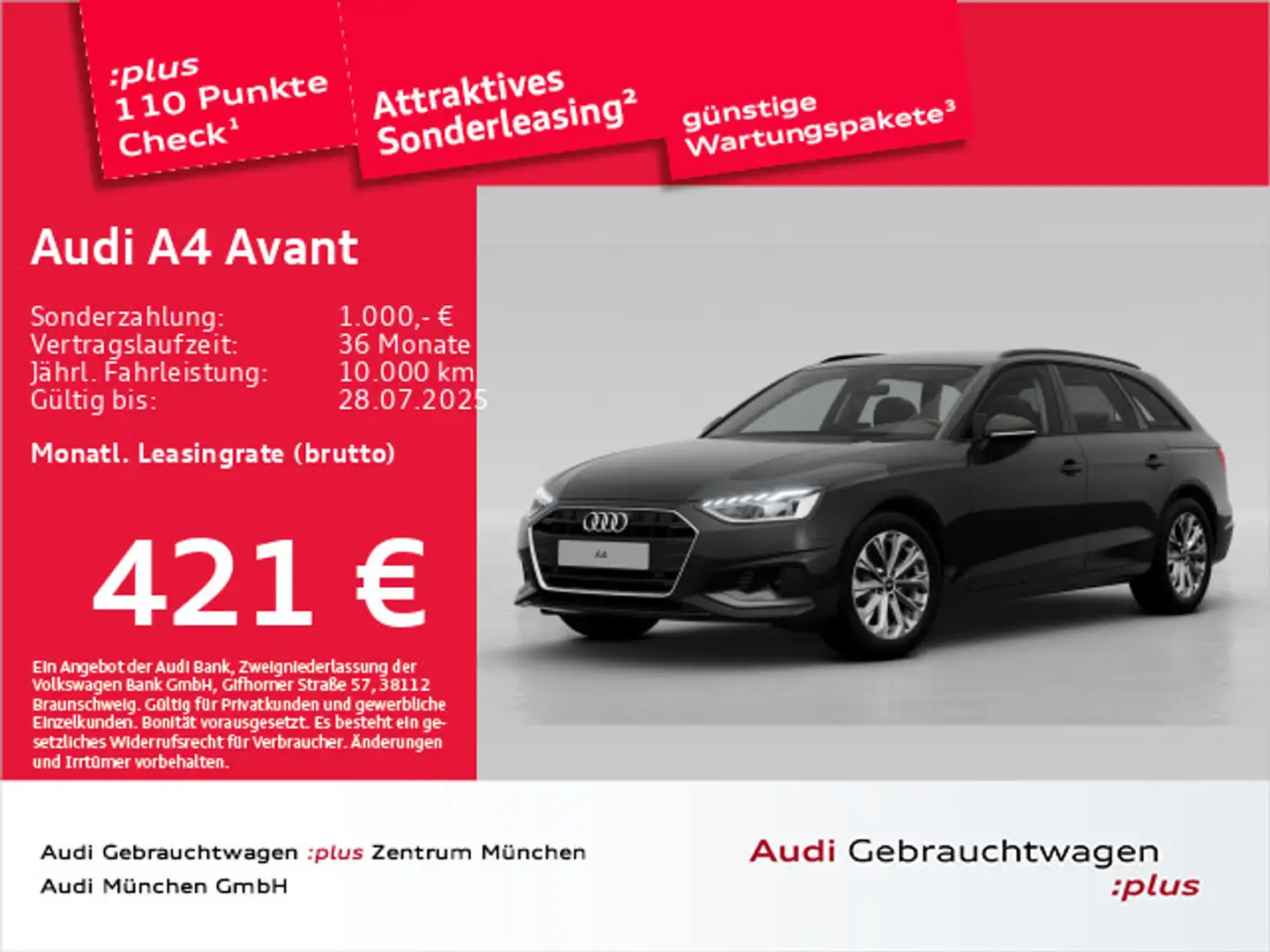 Audi A4 35 TDI S tronic Navi+/PDC+/SitzHzg Schwarz - 1