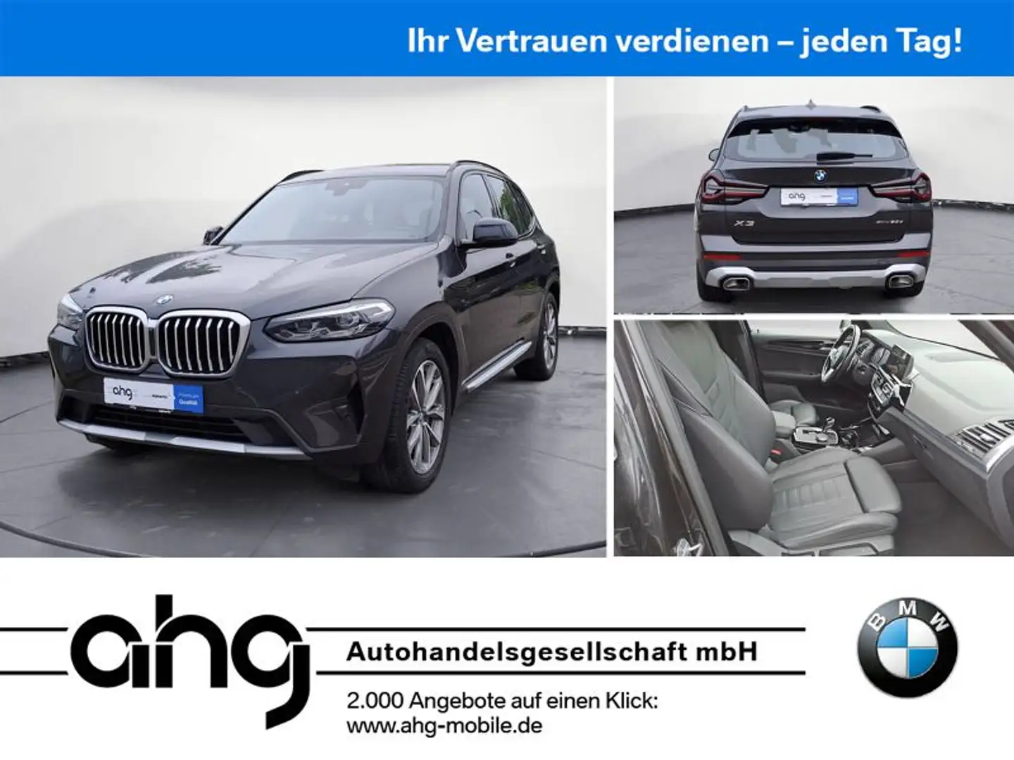 BMW X3 xDrive30d AT *MSport*Shadow*Pano*Navi*HiFi*LE Grau - 1