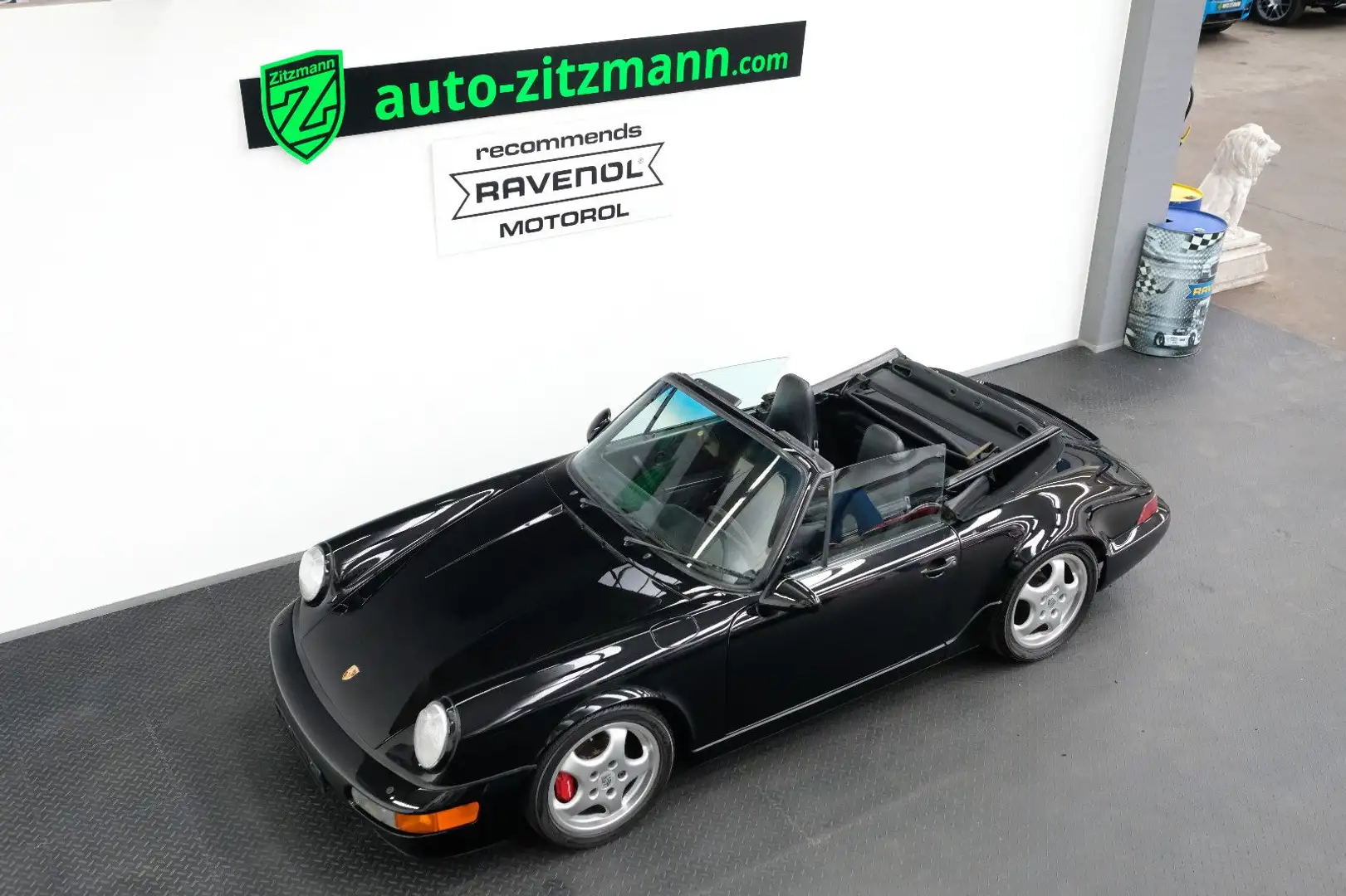 Porsche 964 Carrera 2 Cabrio/KLIMA/AUTO/H-KENNZEICHEN Schwarz - 2