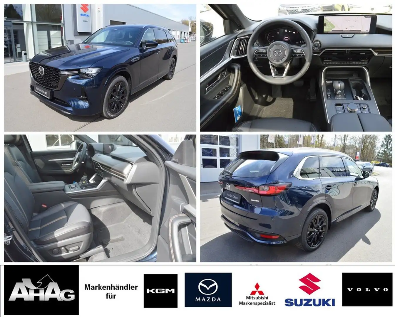 Mazda CX-80 e-SKYACTIV-D 254 M HYBRID AWD HOMURA PLUS *Voll* Blau - 1