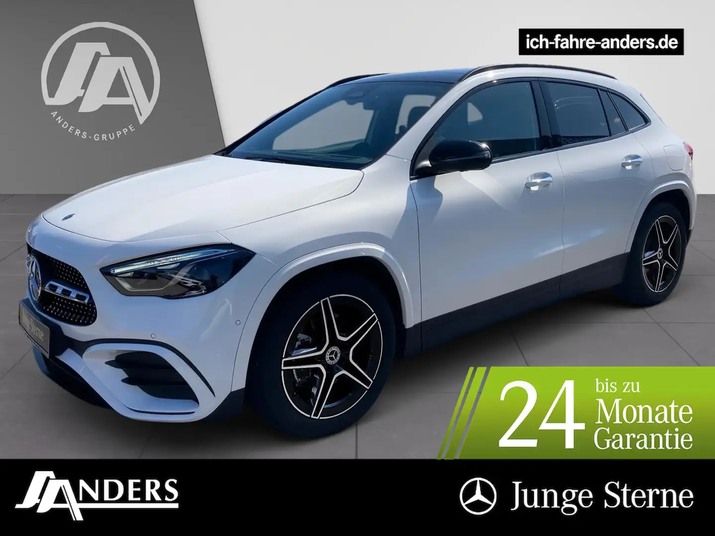 Mercedes-Benz GLA 220 4M AMG+Burm+Pano+Distr+AHK+HUD+LED+360° Weiß - 1