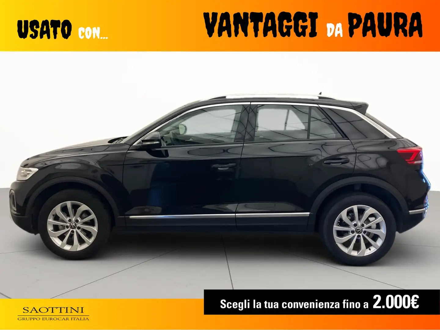 Volkswagen T-Roc 2.0 TDI Style 115 CV Zwart - 2