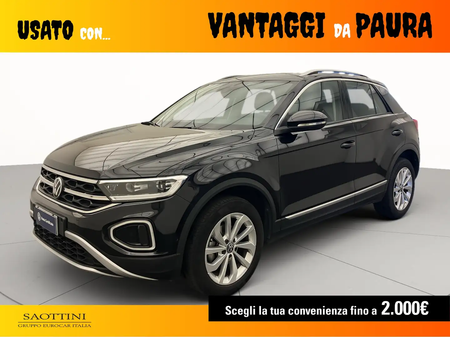 Volkswagen T-Roc 2.0 TDI Style 115 CV Zwart - 1