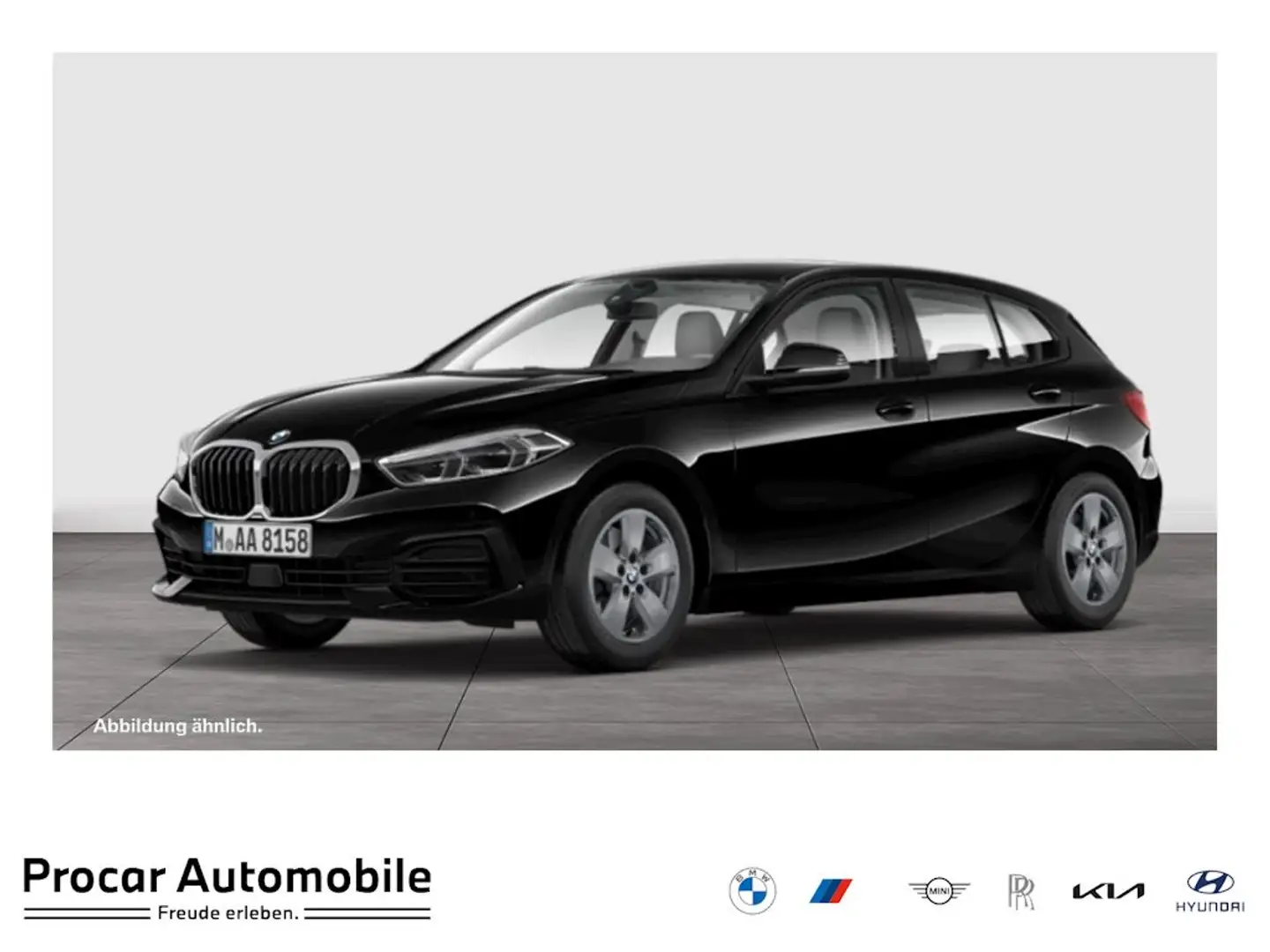 BMW 118 i NAVI LED PDC V+H Tempomat Sitzheiz. Klima Schwarz - 1