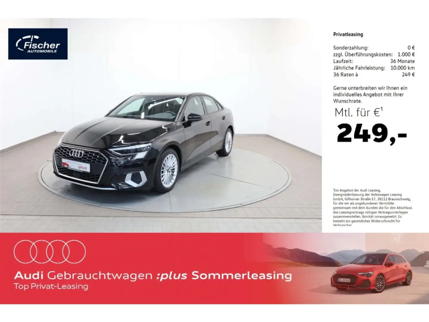 Audi A3 Limousine 35 TFSI advanced Schwarz - 1