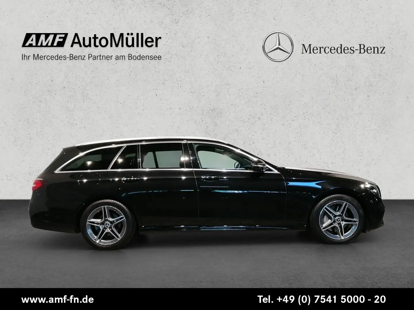 Mercedes-Benz E 220 E 220d T AMG-LINE AHK+PANO+360+DISTRO+WP+BURM Schwarz - 2