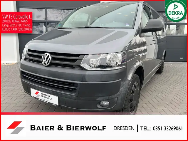 Volkswagen T5 Caravelle lang 8 SItzer Klima SH Camper Temp.