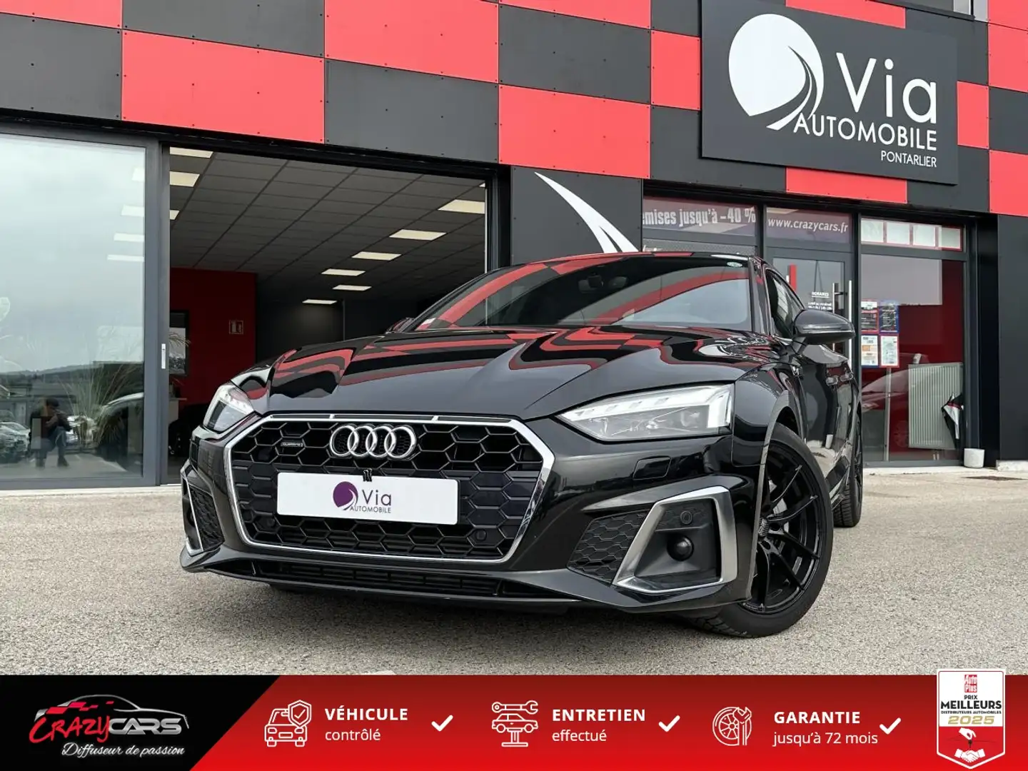 Audi A5 S LINE Quattro 3.0 V6 50 TDI - 286 - Tiptronic Noir - 1