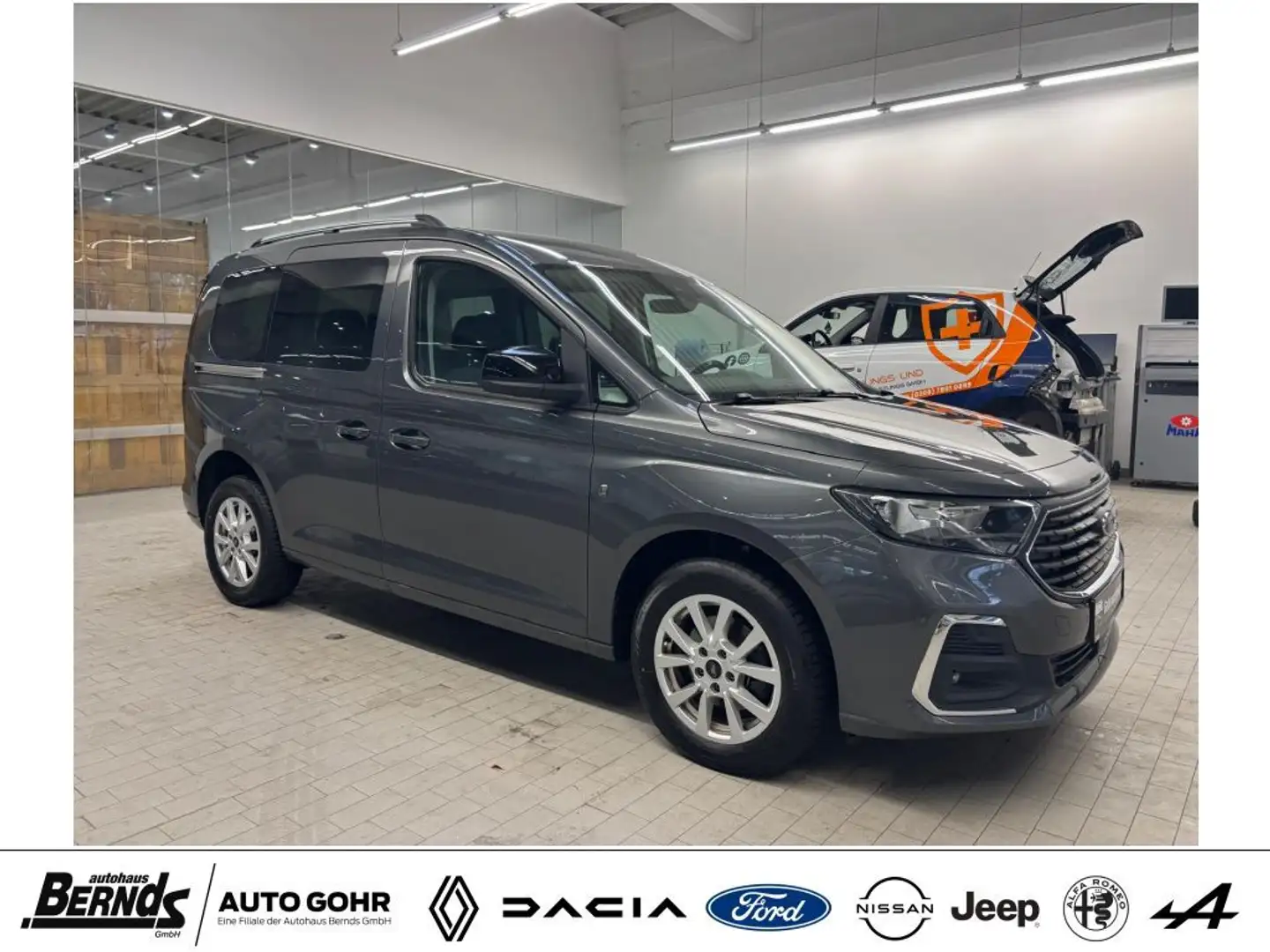 Ford Tourneo Connect 2.0 EcoBlue TITANIUM KLIMA SCHIEBETÜRE R+L PDC v+h Gris - 2