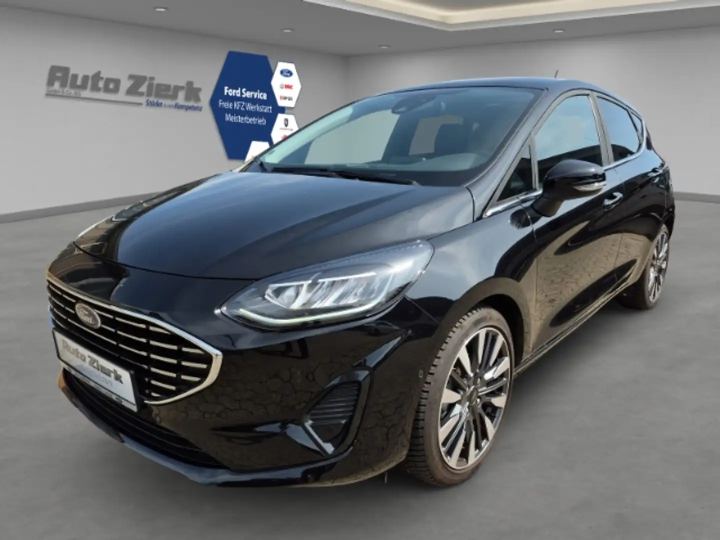 Ford Fiesta Vignale 1.0 EB M-Hyb. EU6d el. Dach Ganzjahresreif Schwarz - 1