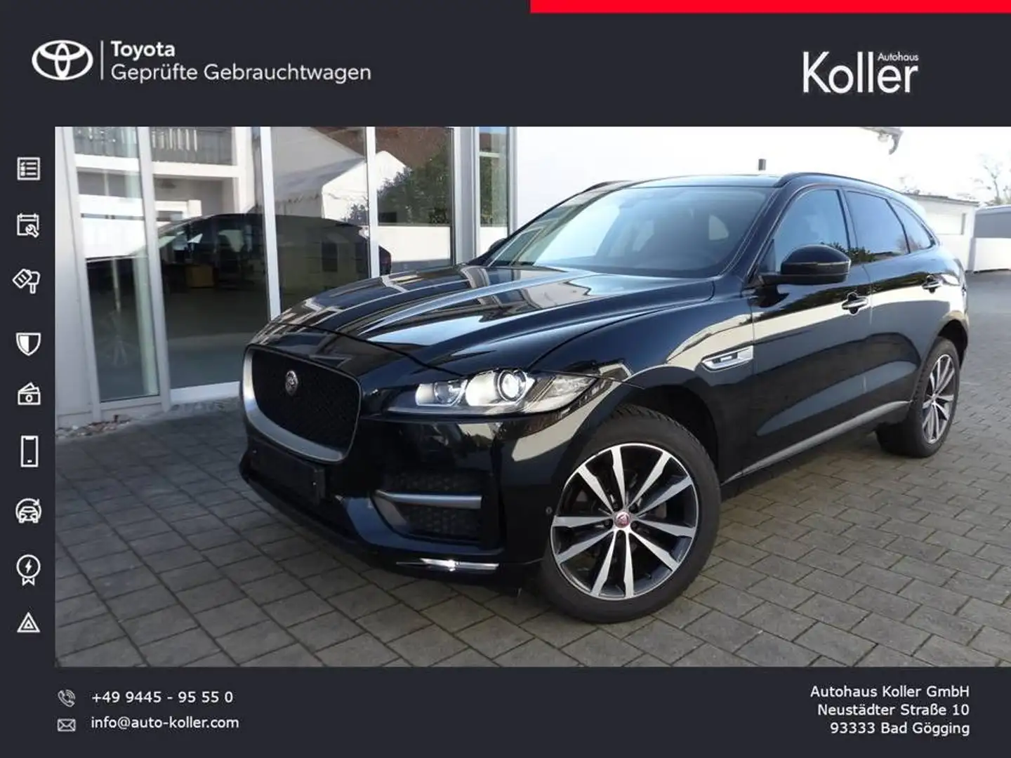 Jaguar F-Pace R-Sport 4x4 Navi Schiebedach Sound Kamera Noir - 1