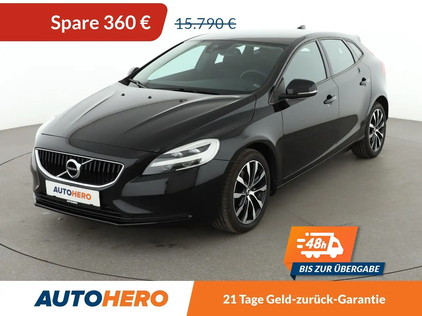 Volvo V40 2.0 T3 Momentum*NAVI*TEMPO*PDC*SHZ* Schwarz - 1