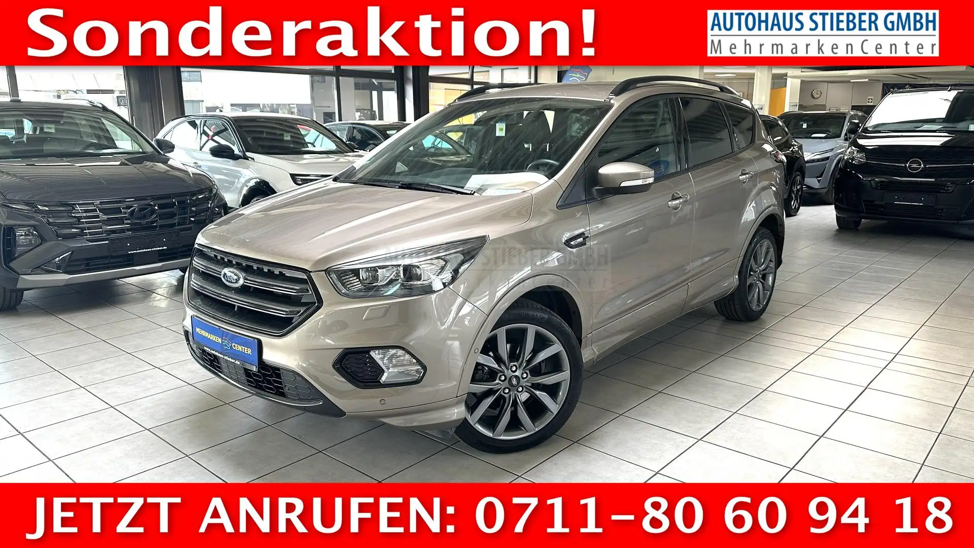 Ford Kuga SHZ+LHZ+AHK+NAVI+EHK+EPH vo+hi 110 kW (150 PS),... Grau - 1