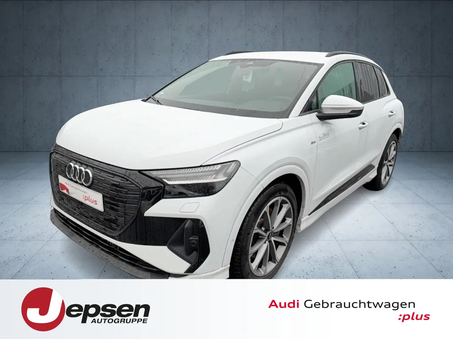 Audi Q4 e-tron 40 e-tron 150 kW ACC AUT Fernlichtass. Weiß - 1