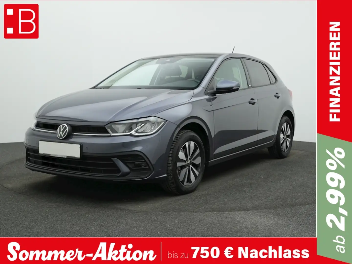 Volkswagen Polo 1.0 TSI Move PANO LED NAVI ACC KAMERA ALU 15 Grau - 1