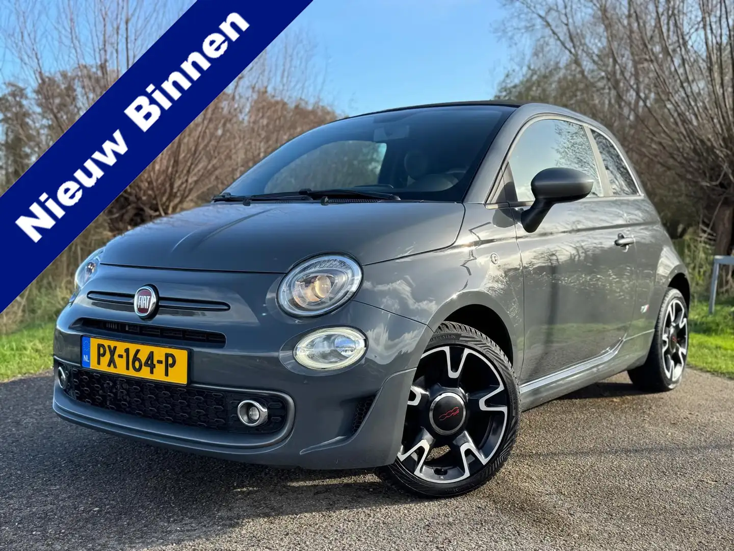 Fiat 500C Cabriolet 0.9 TwinAir Turbo Sport | slechts 70.315 Gris - 1
