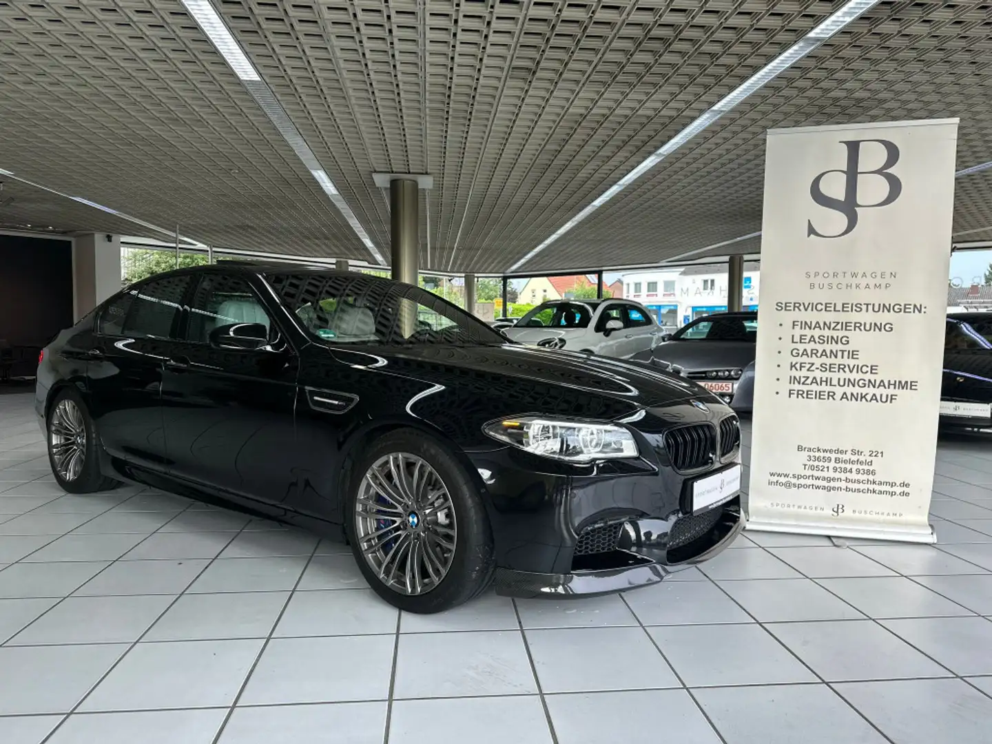 BMW M5 DEUTSCH H&K 360° LED S-DACH HUD AC-SCHNI Schwarz - 1