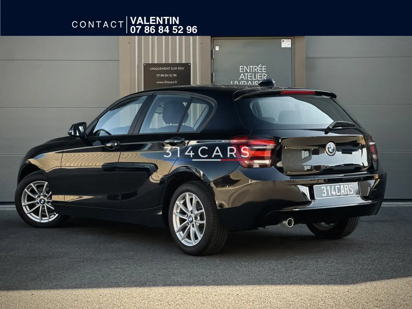 BMW 114 114i  BERLINE F20 Lounge Plus Noir - 2