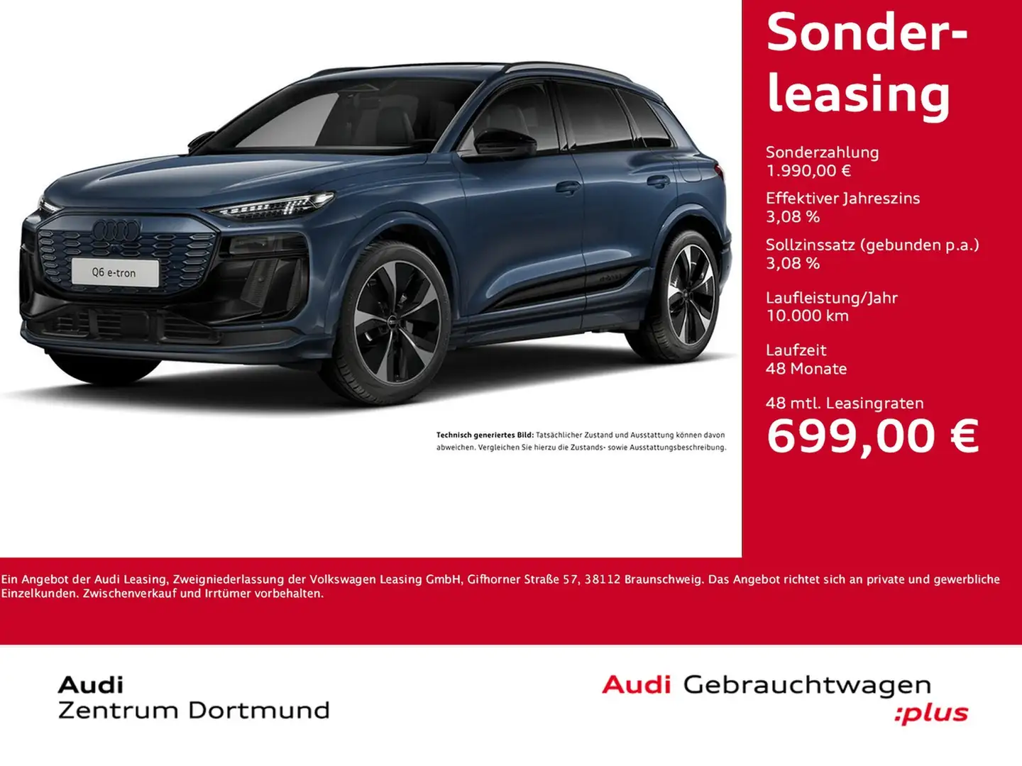 Audi Q6 e-tron quattro S LINE WÄRMEPUMPE PANO B&O AHK Blau - 1