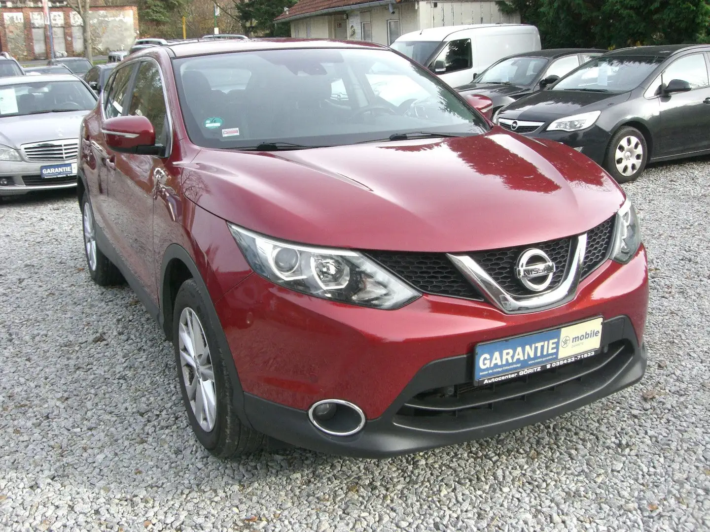 Nissan Qashqai Acenta 1.Hand,Navi,Klima&Sitzhg. Rot - 1