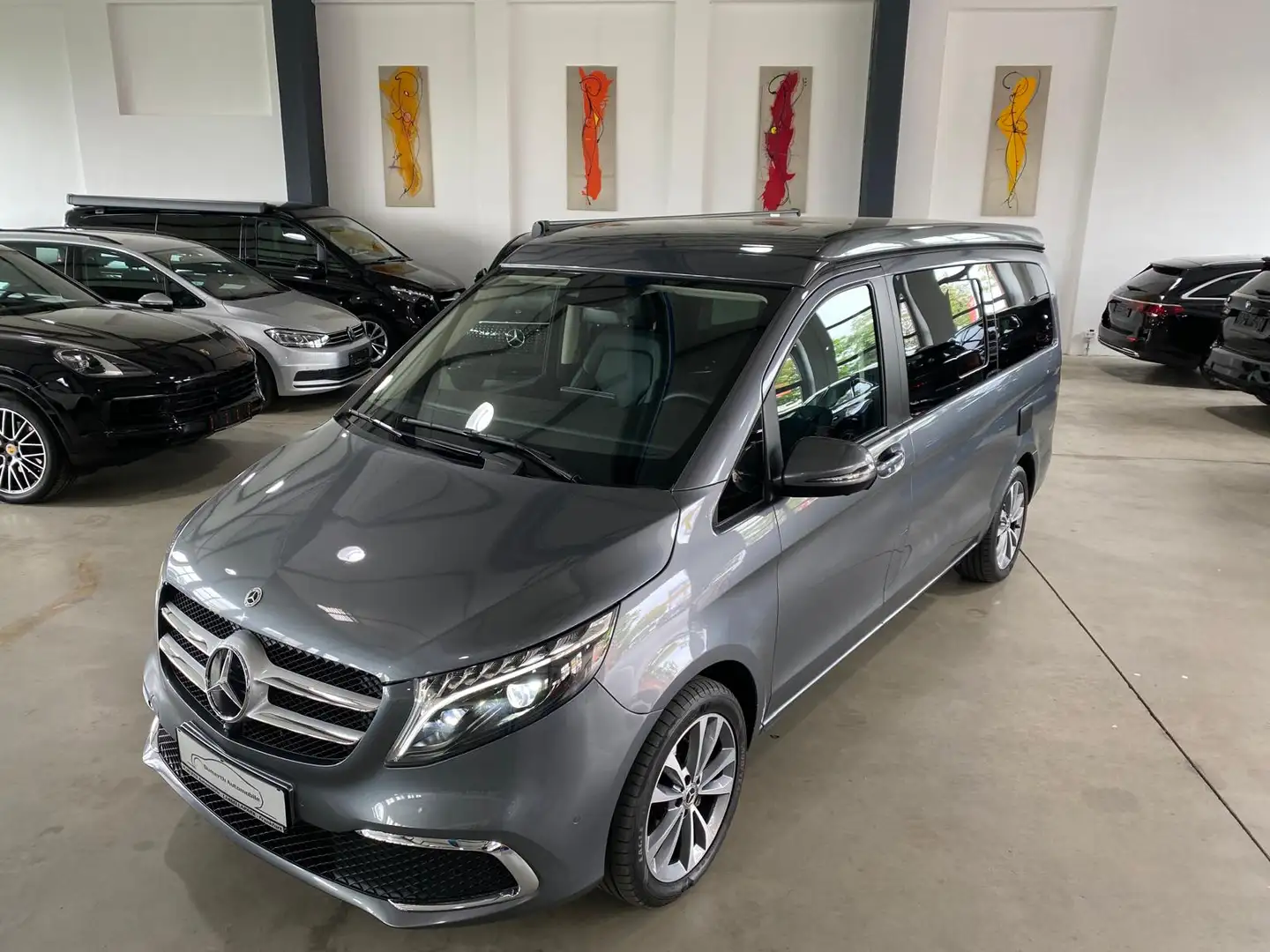 Mercedes-Benz V 300 d 4M Marco Polo/Easy Up/STHZG/AHK/DIS/360/ Gris - 2