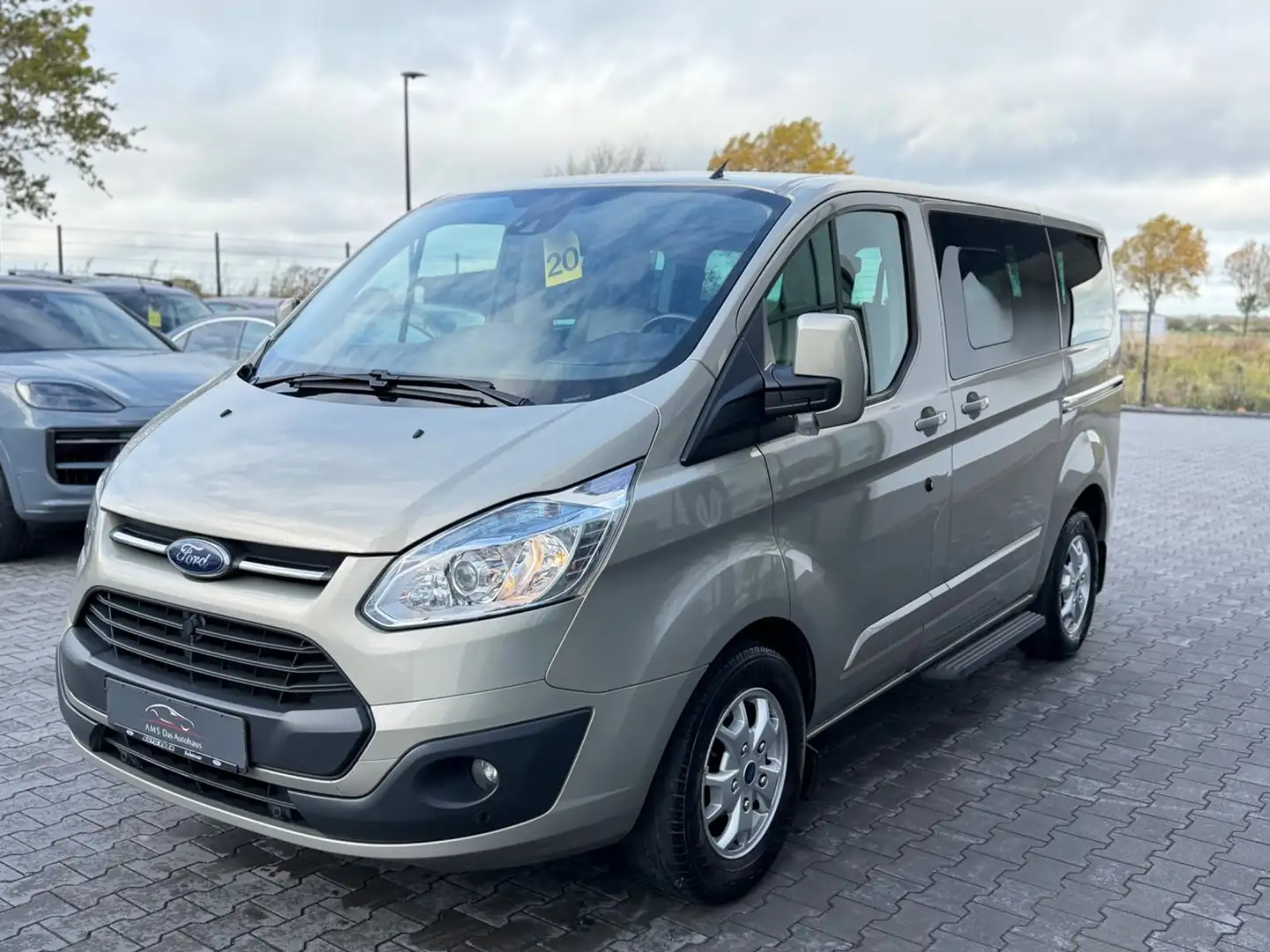 Ford Transit Tourneo Custom 300 L1 Titanium Leder Navi 8 Sitz Silber - 1