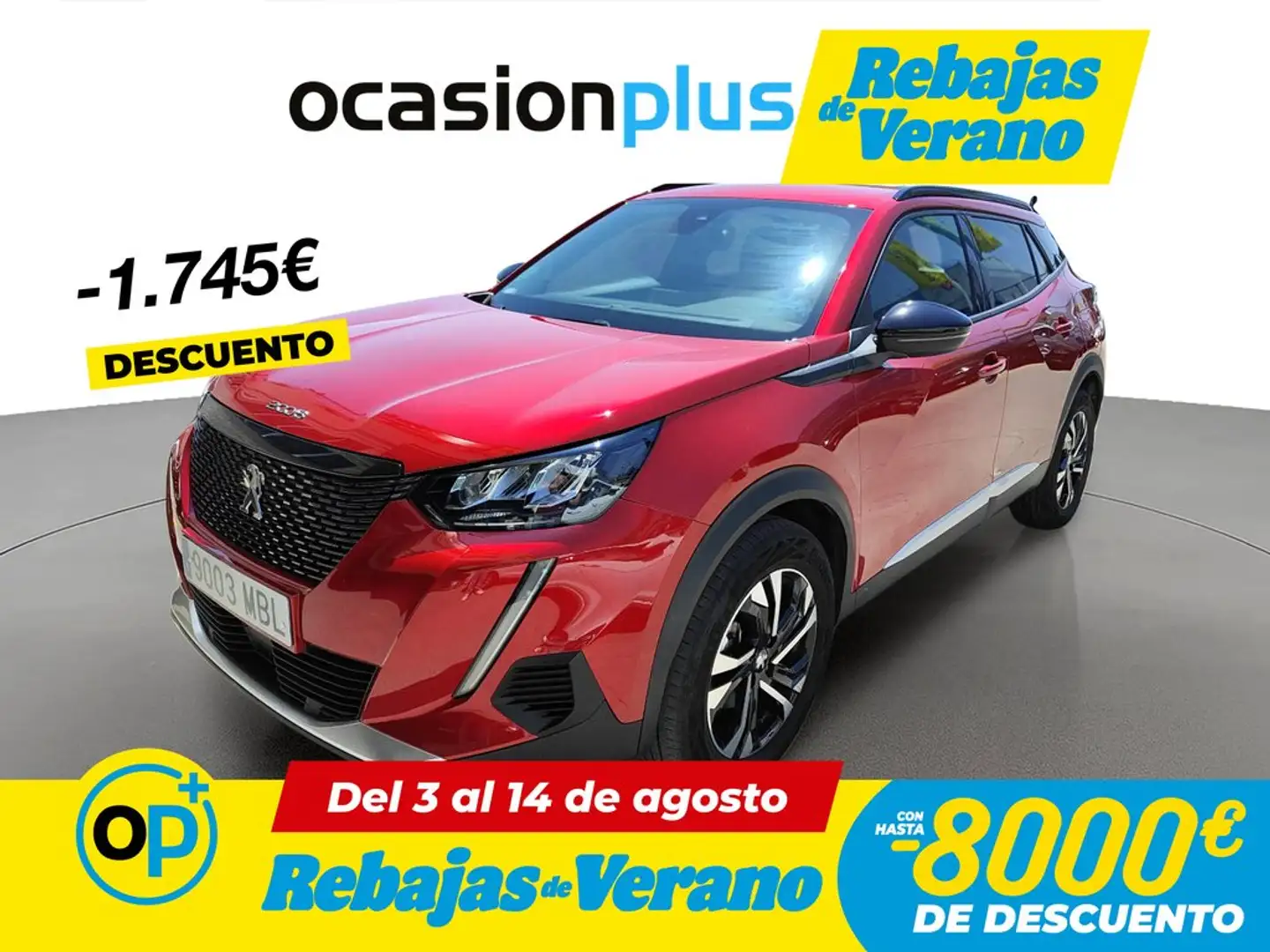 Peugeot 2008 1.2 PureTech S&S Allure EAT8 130 Rojo - 1