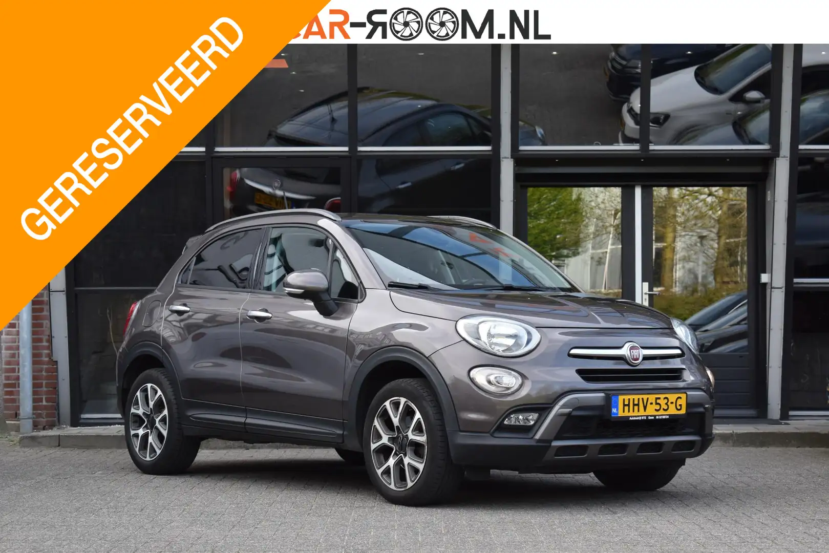 Fiat 500X 1.4 Turbo MultiAir Lounge Cruise Stoelvw. Airco Gris - 1