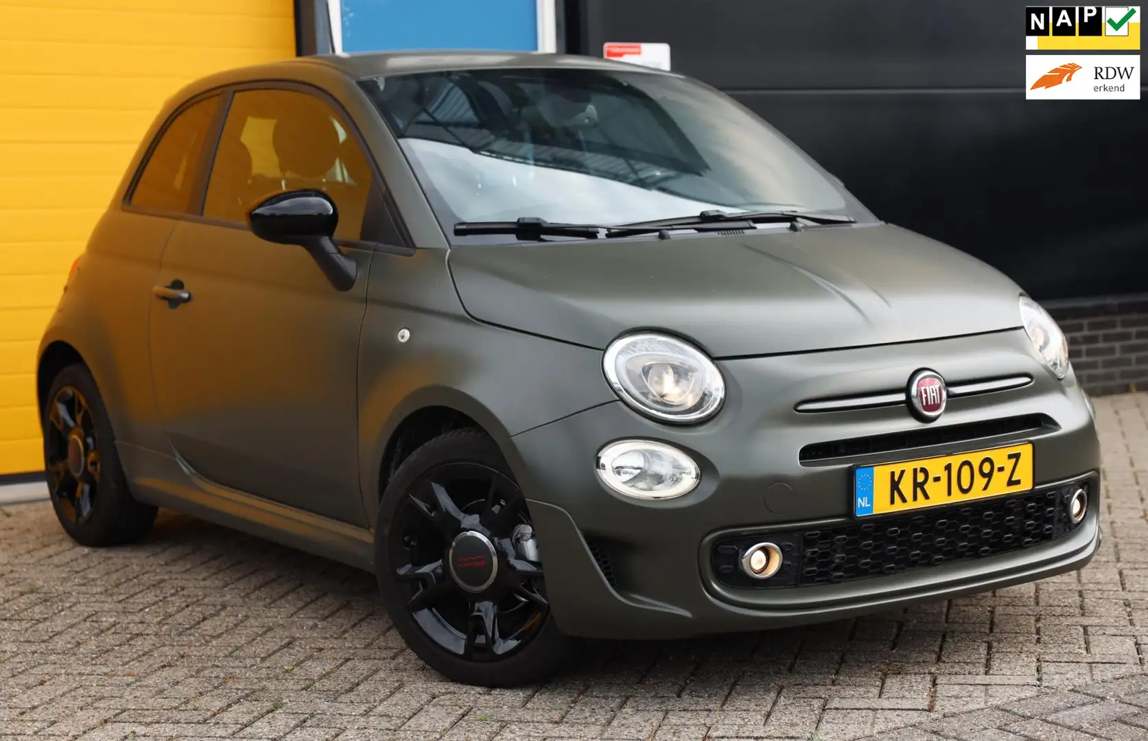 Fiat 500 0.9 TwinAir Turbo Sport / NAP / Airco / Elek Pakke Groen - 1