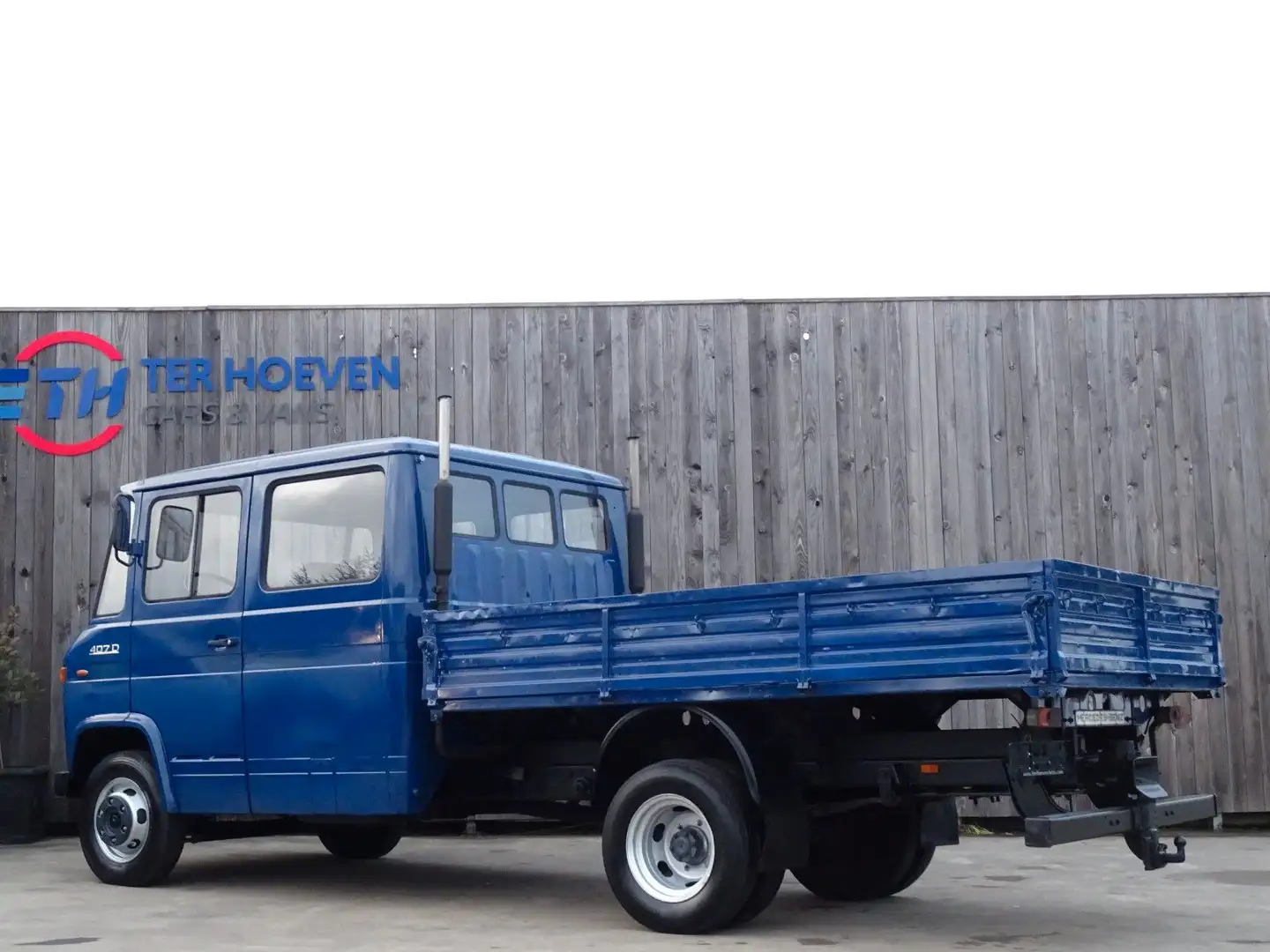 Mercedes-Benz 407D Doppelkabine Pritsche 7-Sitzer AHK 48KW Blau - 2