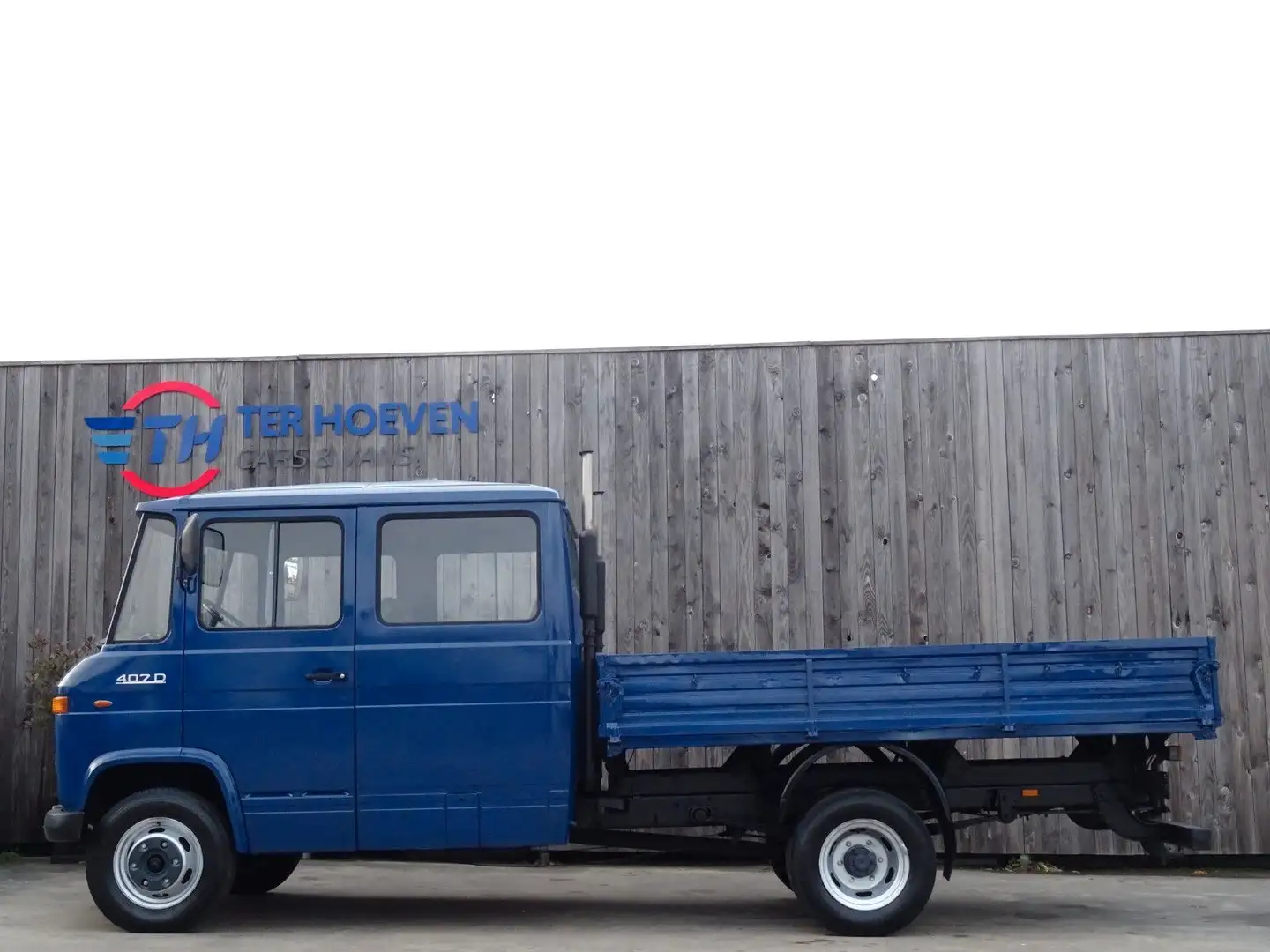 Mercedes-Benz 407D Doppelkabine Pritsche 7-Sitzer AHK 48KW Blau - 1
