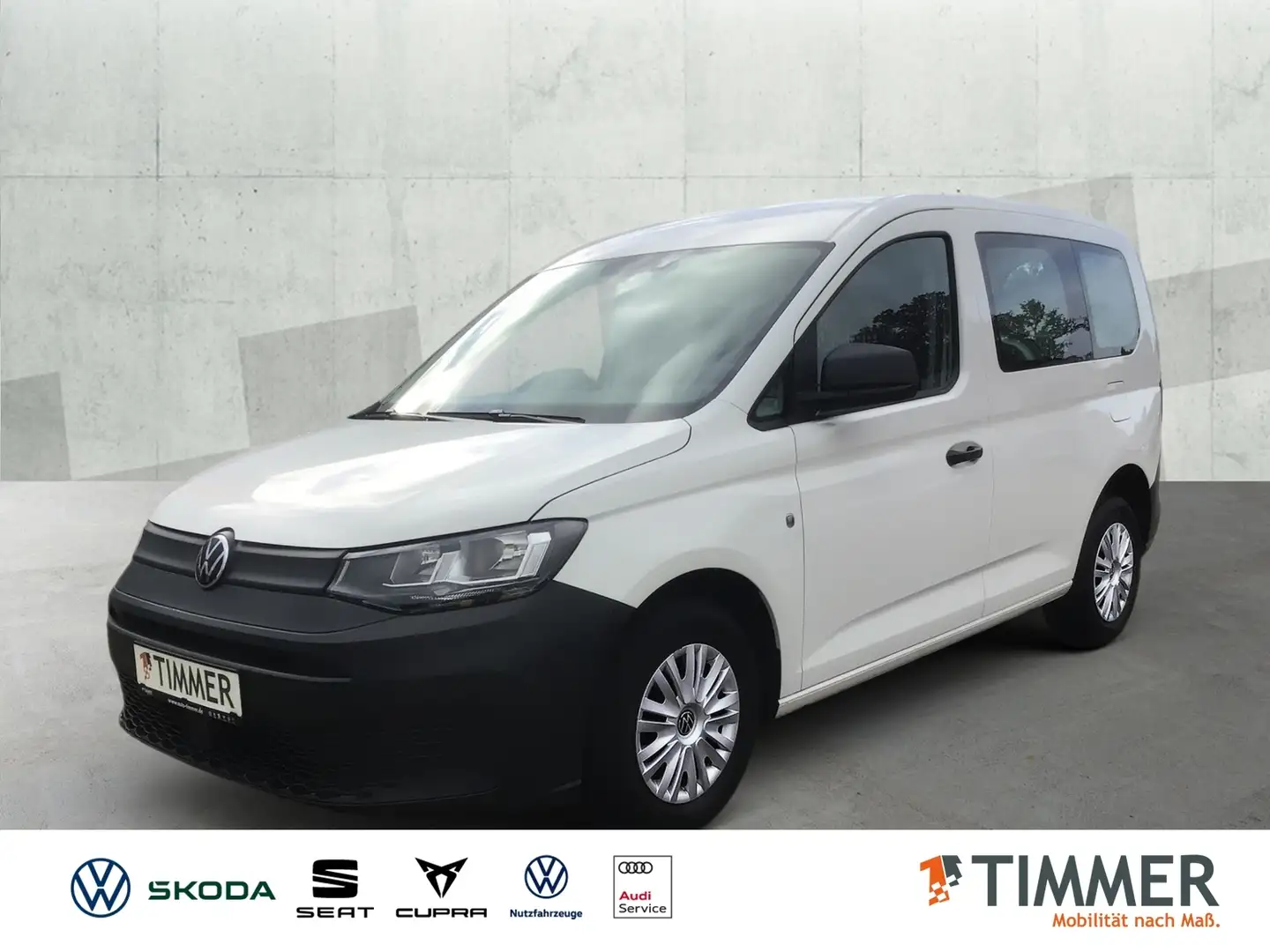 Volkswagen Caddy Cargo 2.0 TDI EcoProfi NAV*Fenster*Flügelt* Blanc - 1