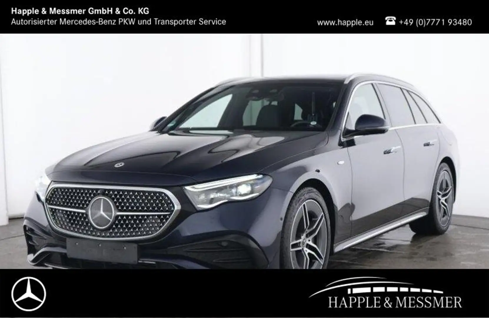 Mercedes-Benz E 300 E 300 deT AMG Line Premium Plus 4Matic Pano.-,Superscreen, Led. Bleu - 1