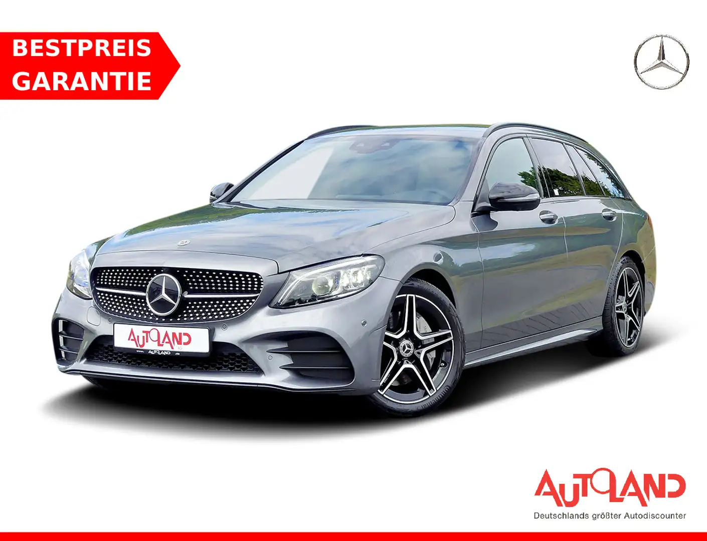 Mercedes-Benz C 300 T-Modell AMG Line LED Navi HeadUp 360° ACC Grau - 1