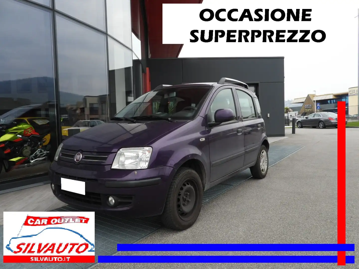 Fiat Panda FIAT PANDA 1.2 NATURAL POWER 60CV 5P DYNAMIC(2009) Mauve - 1
