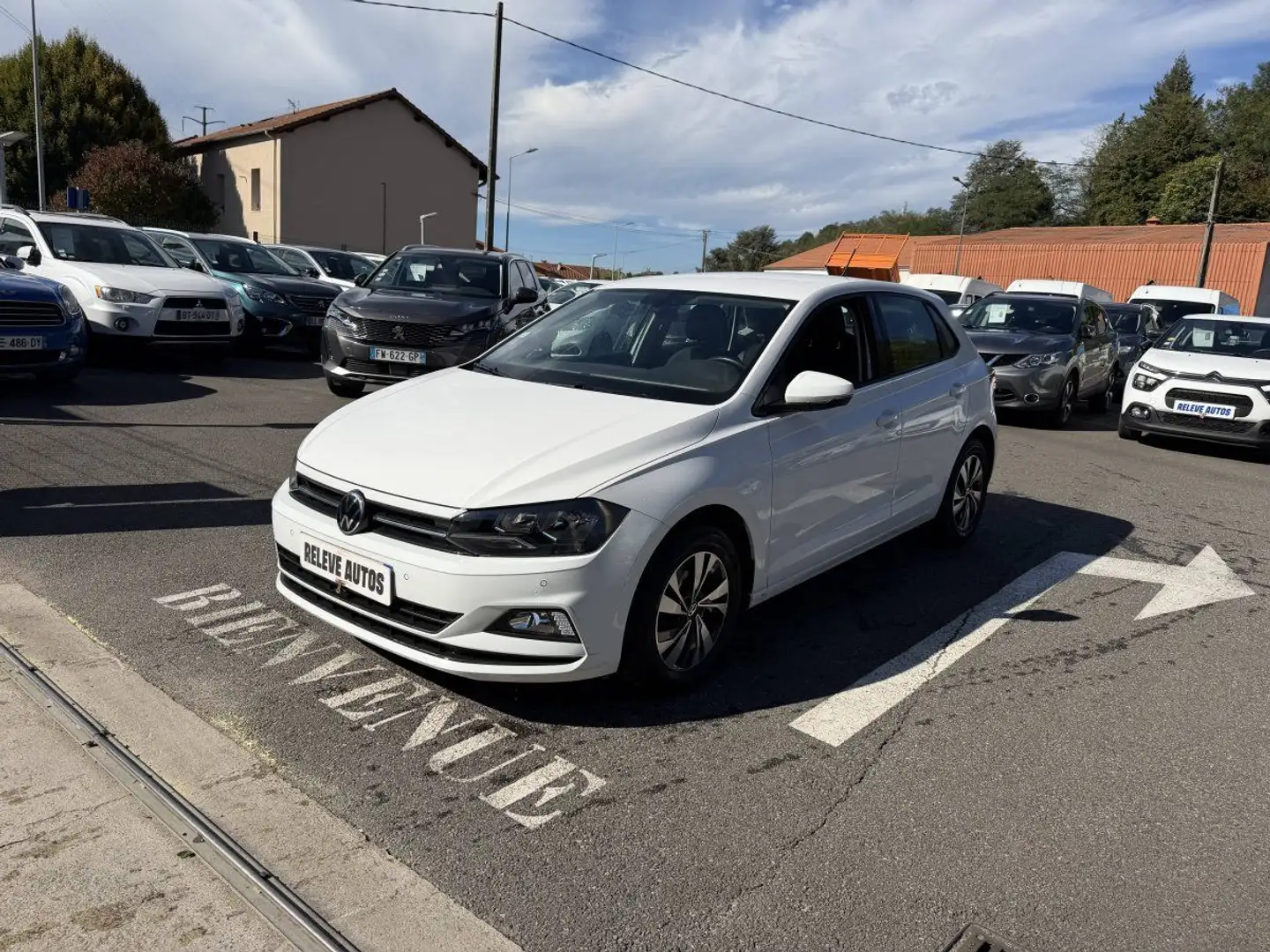 Volkswagen Polo VI 1.0 TSI 95ch Lounge Business DSG7 Euro6d-T Weiß - 2