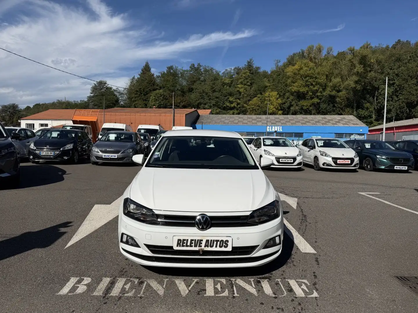 Volkswagen Polo VI 1.0 TSI 95ch Lounge Business DSG7 Euro6d-T Weiß - 1