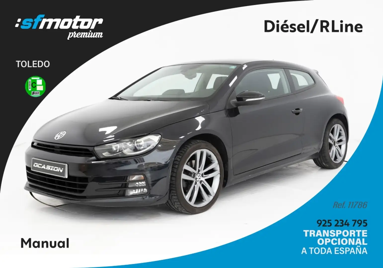 Volkswagen Scirocco 2.0TDI BMT R-Line 110kW Negro - 1