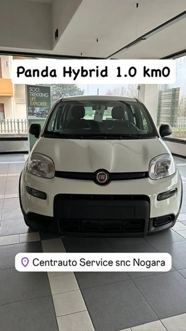 Fiat Panda 1.0 firefly hybrid s Bianco - 1