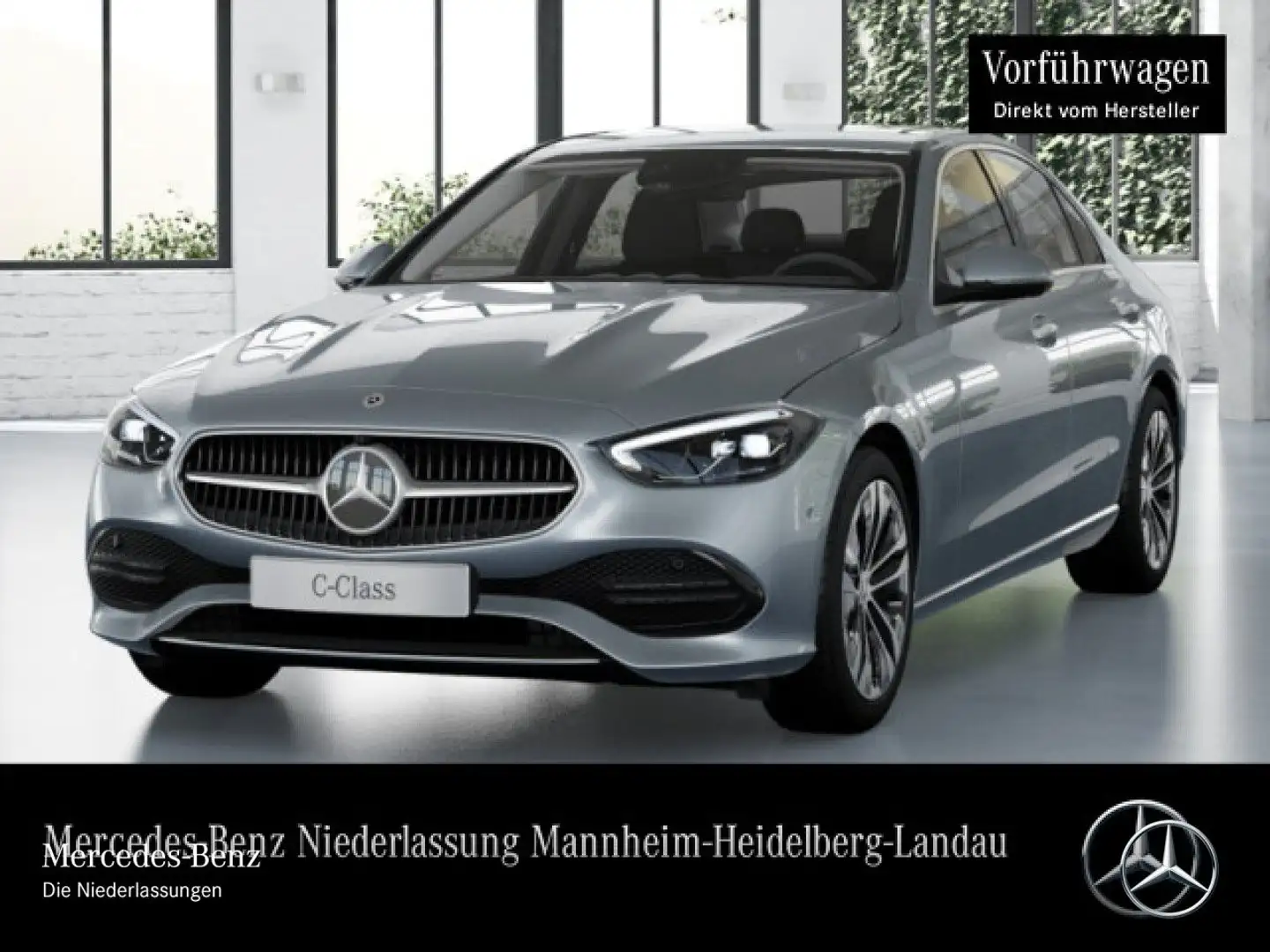 Mercedes-Benz C 200 d AVANTG+360+LED+KEYLESS+9G Silber - 2