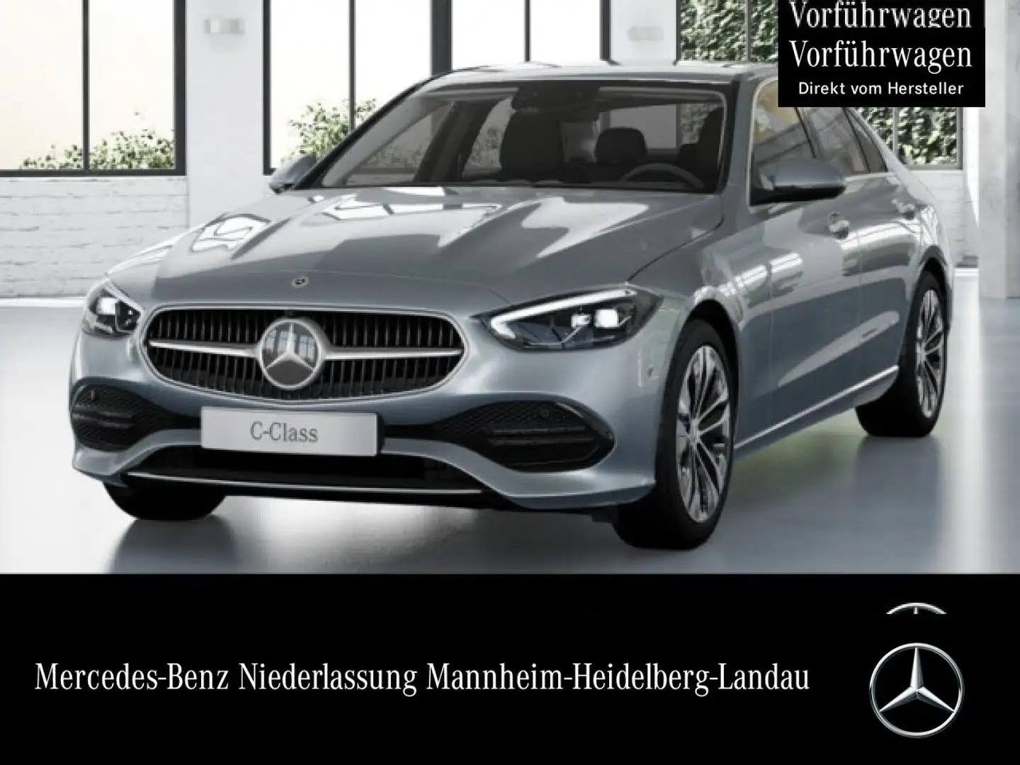 Mercedes-Benz C 200 d AVANTG+360+LED+KEYLESS+9G Silber - 1