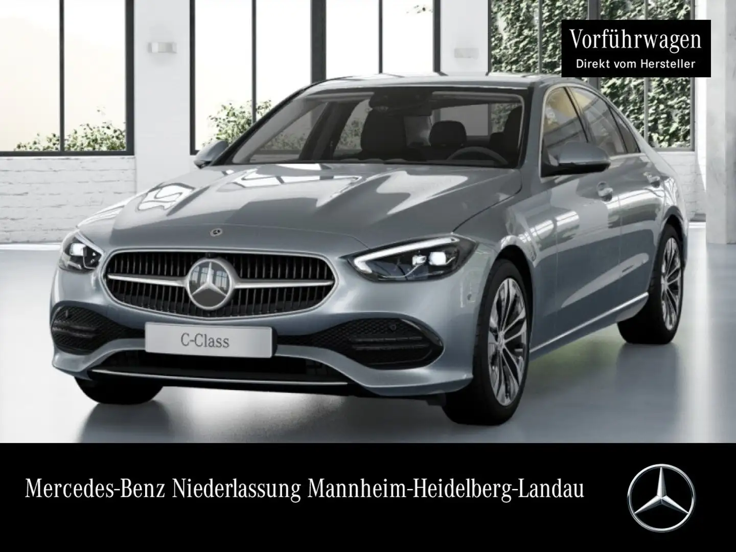 Mercedes-Benz C 200 d AVANTG+360+LED+KEYLESS+9G Silber - 1
