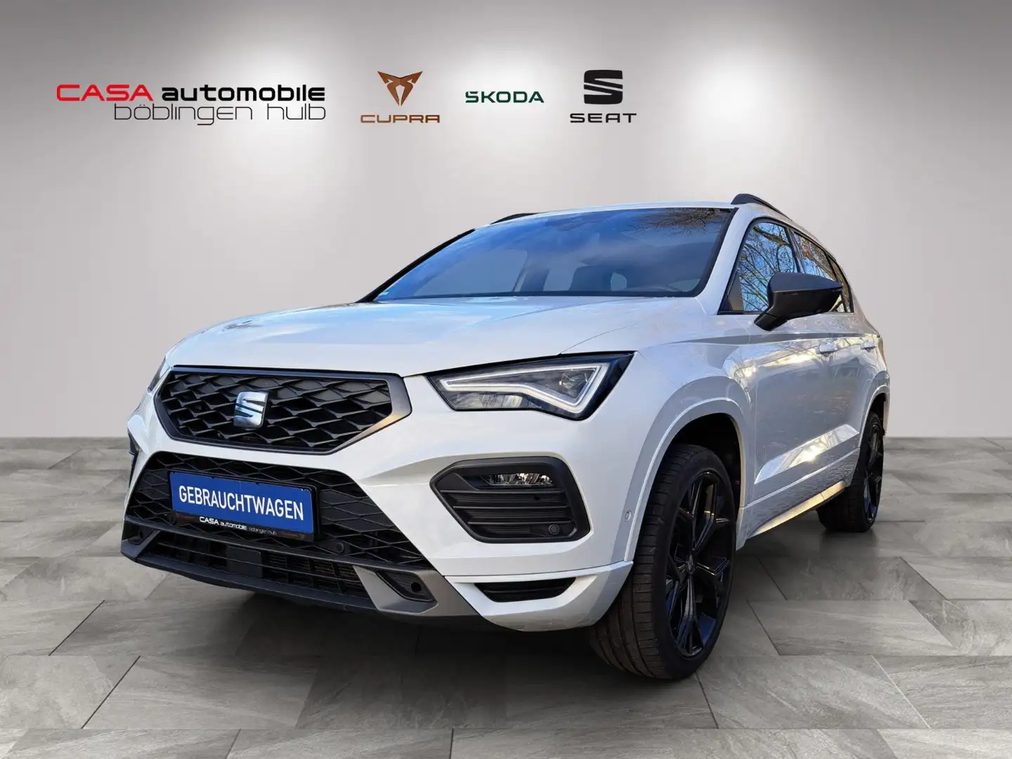 SEAT Ateca FR 2.0 TDI DSG AHK Panodach Navi Weiß - 1