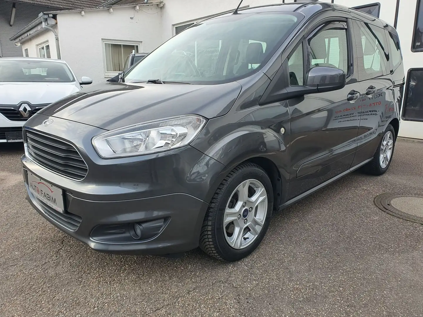 Ford Tourneo Courier 5 SITZER*TÜV: 11/2026*EURO 6*KLIMA*ALU*TEMP Grau - 2