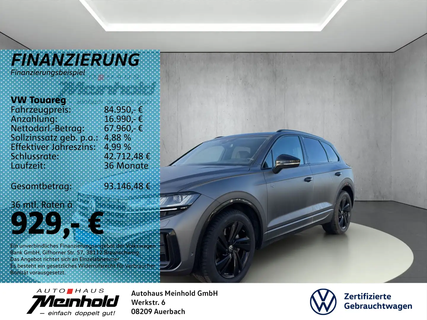 Volkswagen Touareg TDI R-Line Black Style, Alu 22", Standh. Grau - 1