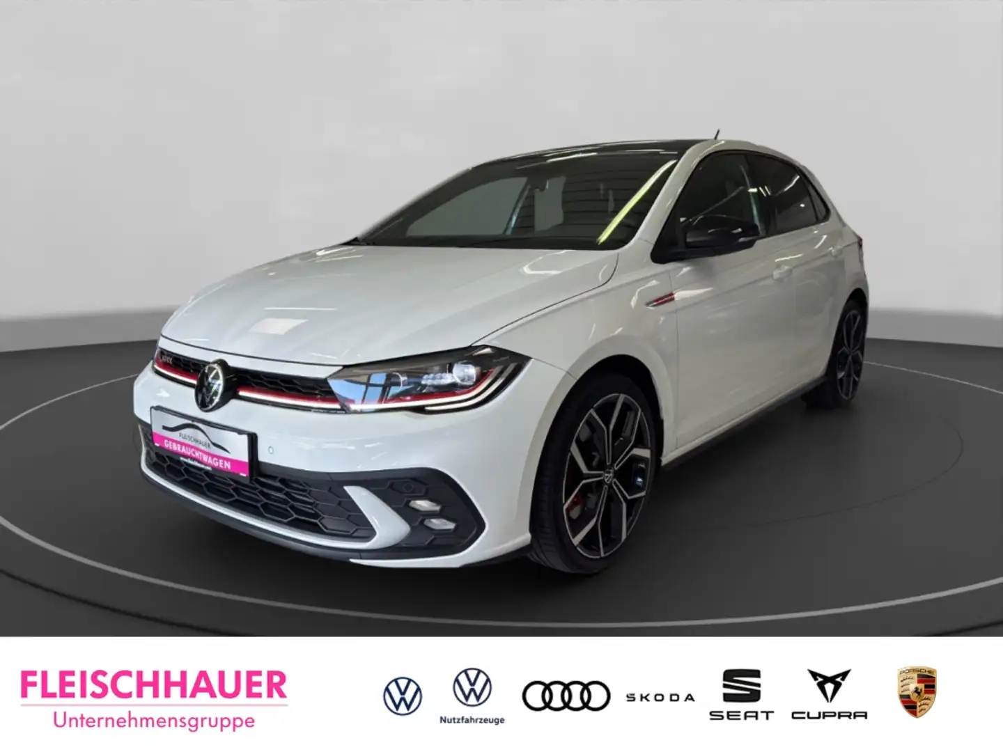 Volkswagen Polo GTI VI 2.0 TSI MATRIX+ACC+DC+NAVI+CARPLAY+PDC V&H+SHZ Weiß - 1